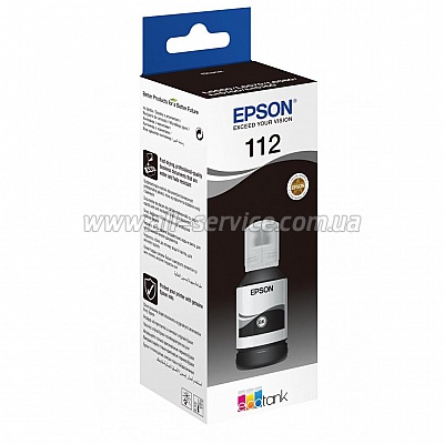  Epson 112 EcoTank L6550/ L15150 Pigment Black (C13T06C14A)