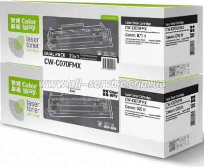 �������� ColorWay Canon 070H Canon MF461w/ 463dw/ 465dw/ LBP243dw/ 246dw DUAL PACK (CW-C070FMX)