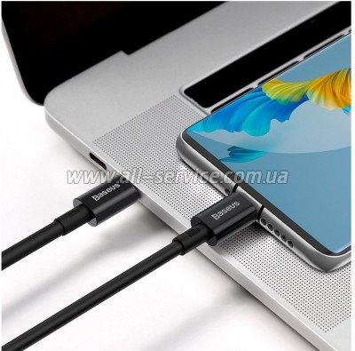 ���� ������ USB-C to USB-C 2.0m 100W black Baseus (CATYS-C01)