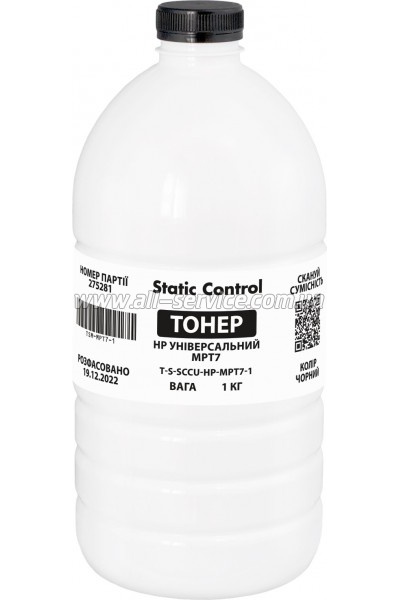Тонер SCC HP / Canon Universal бутль 1000г фасовка Patron (TSM-MPT7-1) Тонер SCC HP / Canon Universal бутль 1000г фасовка Patron (TSM-MPT7-1)