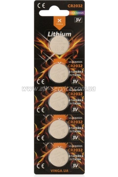  Vinga CR2032 Lithium 5pcs (VJLBCR20325)
