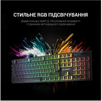  GamePro MK85B Blue Switch RGB USB Black (MK85B)