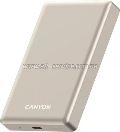������� ������������� Canyon 10000mAh OnPower 510 slim Magsafe PD/ 20W Beige (CNS-CPB510BE)
