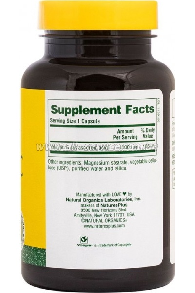  Natures Plus  C, Vitamin C, 1000 , Nature's Plus, 90  (NTP2312)