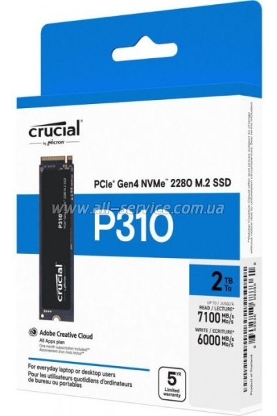  SSD M.2 2280 1TB P310 Micron (CT1000P310SSD8)
