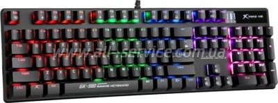  Xtrike ME GK-980 6 colors-LED Mechanical Red Switch USB Black (GK-980)