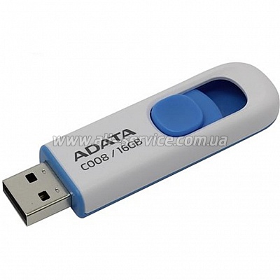  ADATA 64GB C008 White+Blue USB 2.0 (AC008-64G-RWE)