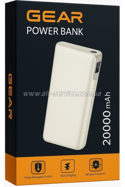 ������� ������������� GEAR 20000mAh, PD/ 70W, black (DL203C)