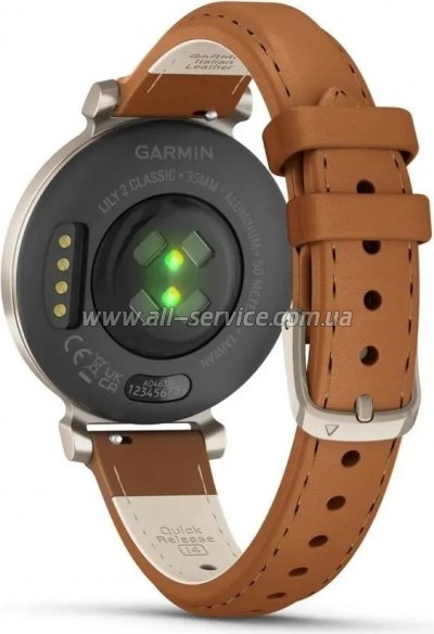 �����-���� Garmin Lily 2 Classic, Cream Gold/Tan (010-02839-02)