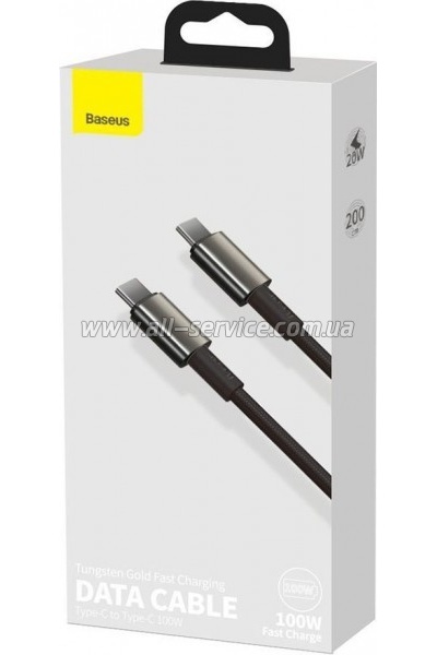 ���� ������ USB-C to USB-C 2.0m 100W black Baseus (CATWJ-A01)