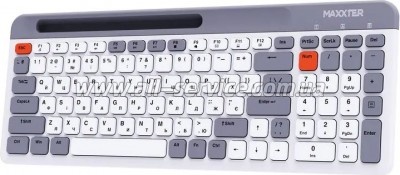  Maxxter KBW-02G-UA Wireless Grey (KBW-02G-UA)