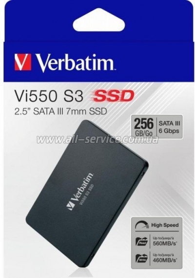 SSD  Verbatim 2.5" 256GB (49351)