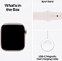 - Apple Watch Series 10 GPS 42mm Rose Gold Aluminium Case with Light Blush Sport Band - S/M (MWWH3QH/A)
