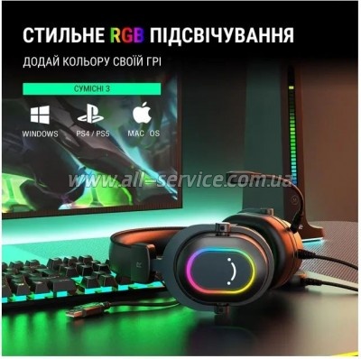 �������� Fifine H6 RGB 7.1 Black (H6)