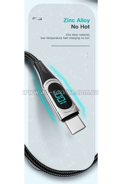 ���� ������ USB-C to USB-C 2.0m 100W Digital Display blue Essager (ES-XCTT1-YDA03)
