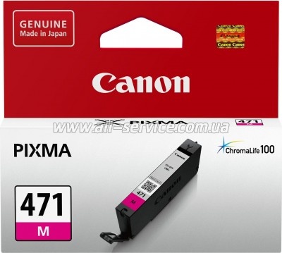  Canon CLI-471M PIXMA MG5740/ MG6840 Magenta (0402C001)