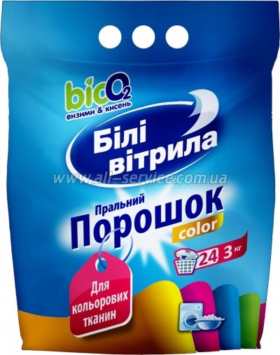 Стиральный порошок Білі Вітрила Color 3 кг (4820017661041) Стиральный порошок Білі Вітрила Color 3 кг (4820017661041)