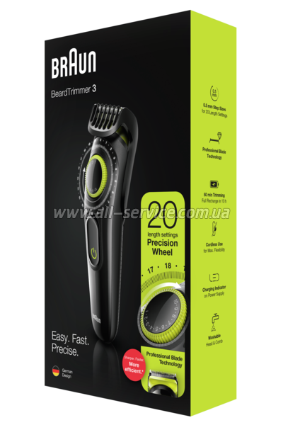 ������� ��� ������� Braun BeardTrimmer BT3221