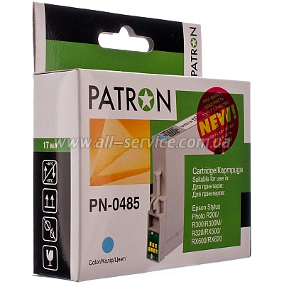 КАРТРИДЖ EPSON T048540 (PN-0485) LIGHT CYAN PATRON КАРТРИДЖ EPSON T048540 (PN-0485) LIGHT CYAN PATRON