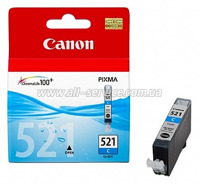  Canon CLI-521C Cyan MP540/ 630 (2934B004)