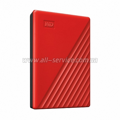 ��������� WD 2.5" USB 3.2 Gen 1 4TB My Passport Red (WDBPKJ0040BRD-WESN)