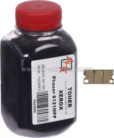Тонер + чип АНК Xerox Phaser 6121MFP бутль 90г Black (1502683) Тонер + чип АНК Xerox Phaser 6121MFP бутль 90г Black (1502683)