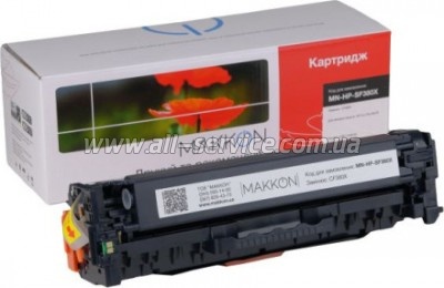  Makkon HP CLJP M476 / 312X/ CF380A / CF380 / CF381A / CF382A / F383A black (MN-HP-SF380X)