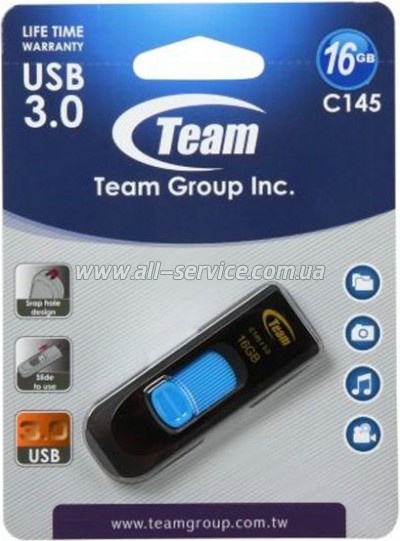  Team 16Gb C145 Blue USB 3.0 (TC145316GL01)