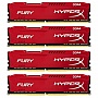  Kingston HyperX 64GB 2400MHz DDR4 CL15 DIMM 16gbx4 HyperX FURY Red (HX424C15FRK4/64)