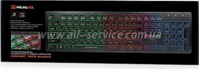  REAL-EL 7070 Comfort Backlit, black