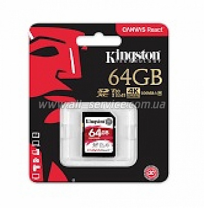   64GB Kingston SDXC C10 UHS-I U3 (SDR/64GB)