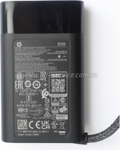 ���� ������� � �������� HP 65W 20V, 3.25A + 15V, 4.33A + 12V, 5A + 9V, 3A + 5V, 3A, USB type-C (TPN-CA10 / A40370)
