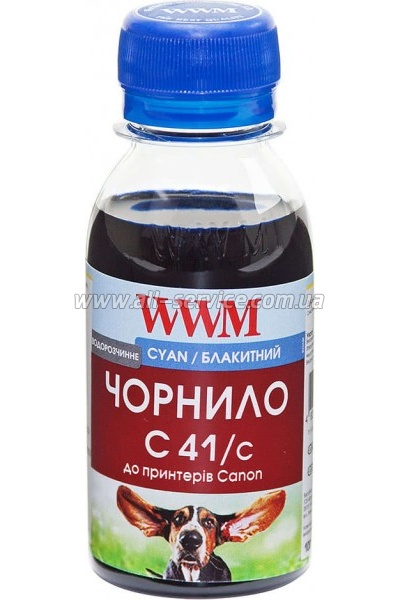 Чернила WWM для Canon CL-41C / CL-51C / CLI-8C 100г Cyan Водорастворимые (C41/C-2) Чернила WWM для Canon CL-41C / CL-51C / CLI-8C 100г Cyan Водорастворимые (C41/C-2)