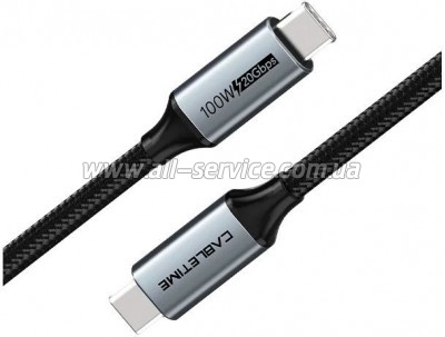 ���� ������ USB-C to USB-C 2.0m 100W USB3.1 20Gbps 4K60Hz Cabletime (CA914234)