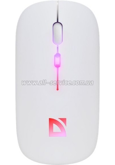  Defender Touch MM-997 Silent Wireless RGB White (52998)