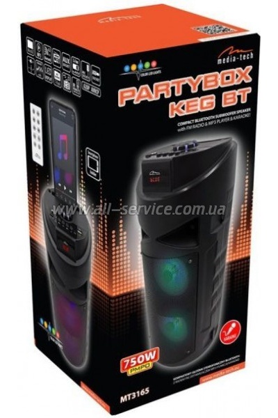   Media-Tech PARTYBOX KEG BT 30W Black (MT3165)