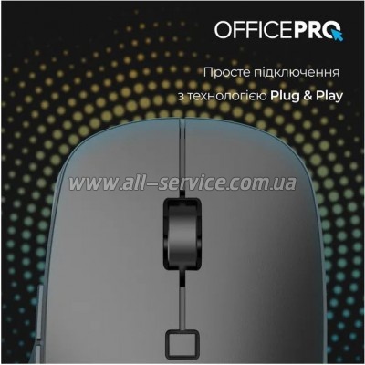 OfficePro M305B Silent Click Ergonomic Wireless Black (M305B)