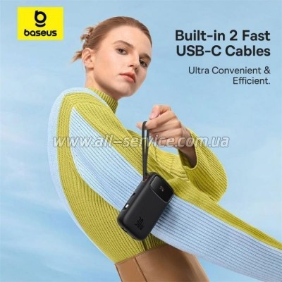   Baseus QPow2 20000mAh 30W, with 2*Type-C Cable, Black (P10055009113-00)