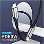 Дата кабель USB-C to USB-C 2.0m aluminum gray Vention (TADHH) Дата кабель USB-C to USB-C 2.0m aluminum gray Vention (TADHH)