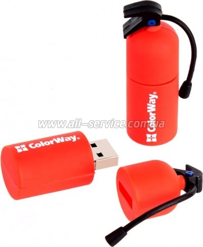 ��e��� ColorWay Fire 64GB USB 3.0 Red (CW-USBFE64)