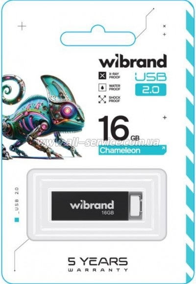  Wibrand 16GB Chameleon Black USB 2.0 (WI2.0/CH16U6B)