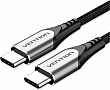 ���� ������ USB-C to USB-C 2.0m aluminum gray Vention (TADHH)