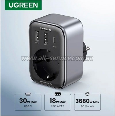 �������� ������� Ugreen 3xUSB 30W CD314 (90613)