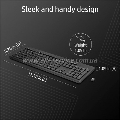  HP 230 Wireless UA Black (3L1E7AA)