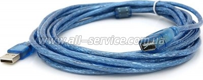 ���� ������ USB 2.0 AM/AM 5.0m blue Ritar (YT-AM/AM-5.0TBL)
