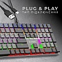  GamePro MK145R Red Swich Low Profile USB Dark Gray (MK145R)