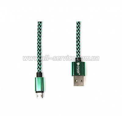  PowerPlant USB 2.0 AM - Micro B, 1 green (CA910229)