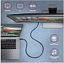 ���� ������ USB-C to USB-C 2.0m USB 3.2 Gen 2 PD 100W 5A 4K black AXAGON (BUCM32-CM20AB)