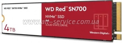  SSD M.2 2280 4TB SN700 RED WD (WDS400T1R0C)
