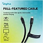 ���� ������ USB-C to USB-C 1.5m USB4 2.0 80G 240W 16K silicone black Digitus (AK-300350-015-S)
